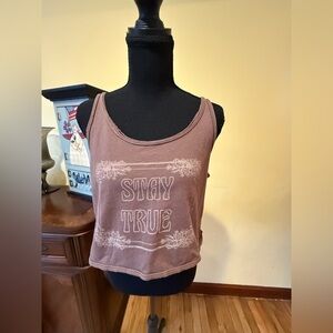 American Eagle Outfitters Brown Crop Top